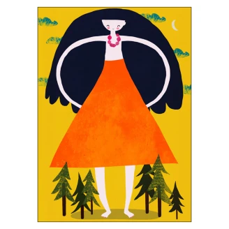 Poster Treechild Girant Girl 50x70 cm