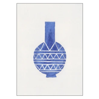 Poster Alisa Galitsyna Linocut Vase #8 30x40 cm