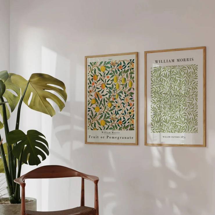 Sæt med 2 Posters William Morris Pair 50x70 cm-0