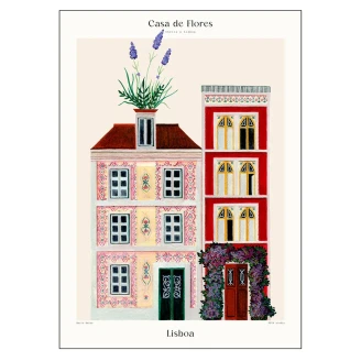 Poster PSTR Studio Matos Casa de flores Lisboa III 50x70 cm