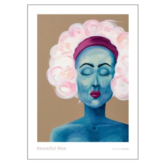 Poster All By Voss Beautiful Blue 50x70 cm