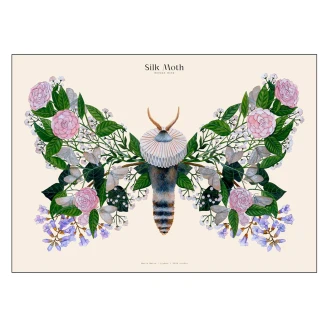 Poster PSTR Studio Matos Silk Moths no. 12 30x40 cm