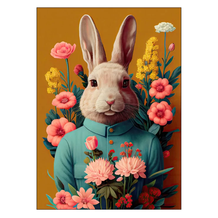 Poster Treechild Mr Easter Bunny 30x40 cm-0