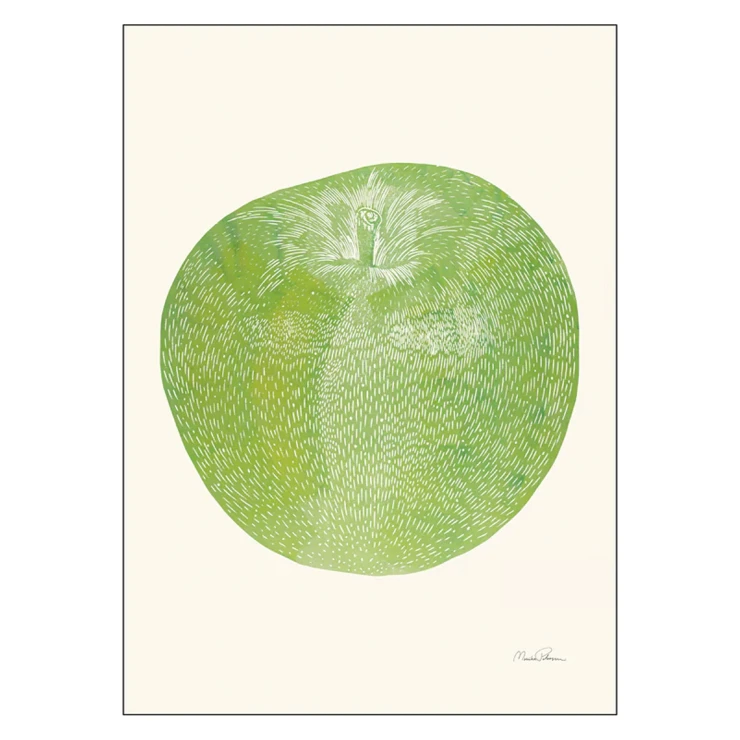 Poster Monika Petersen Art Prints Green Apple 30x40 cm-0