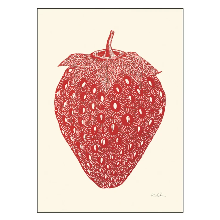 Poster Monika Petersen Art Prints Strawberry 50x70 cm-0