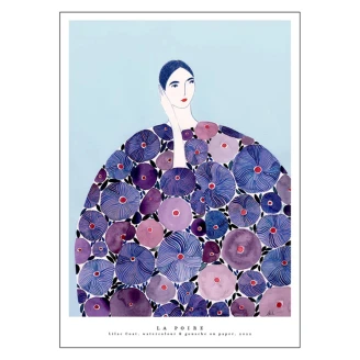 Poster La Poire Lilac Coat 70x100 cm