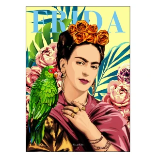 Poster Frida Kahlo Parrot 50x70 cm