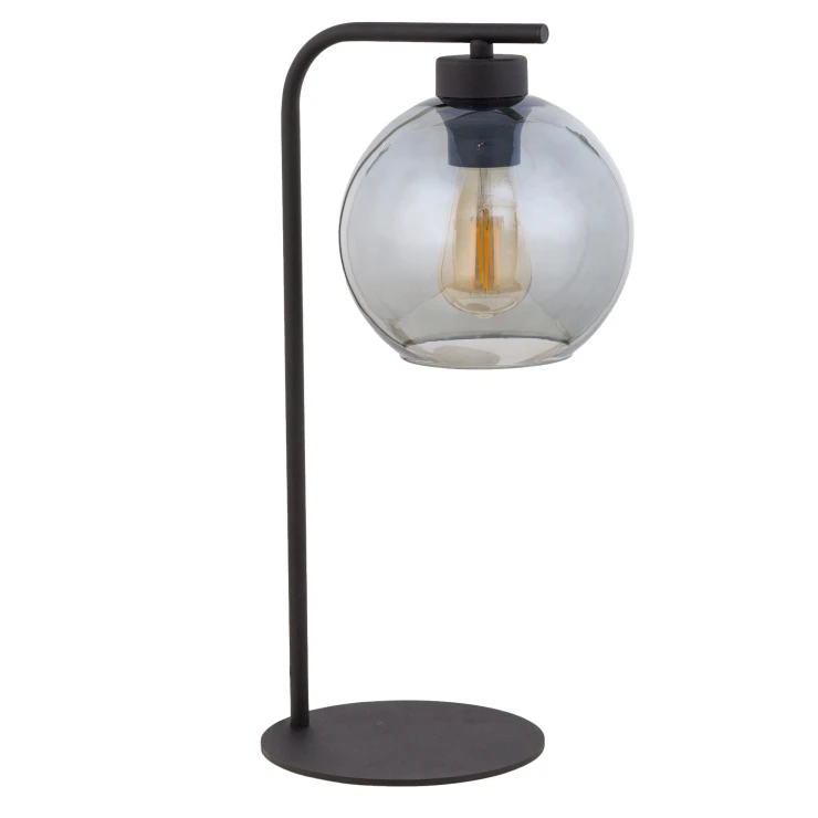 Bordlampe Flamma Transparent Grafit Glat-1