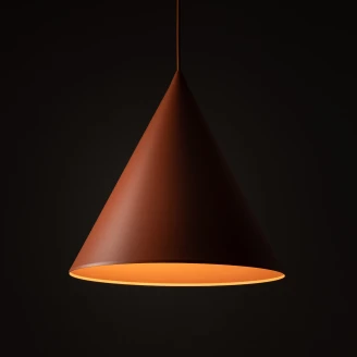 Hængende Lampe Seattle Teglrød Mat Ø 32 cm