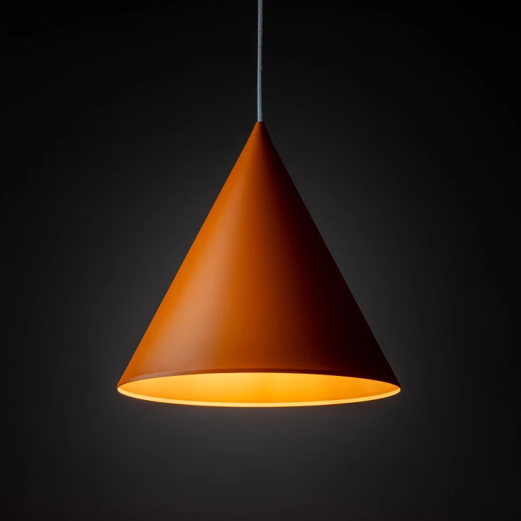 Hængende Lampe Seattle Orange Mat Ø 32 cm-0