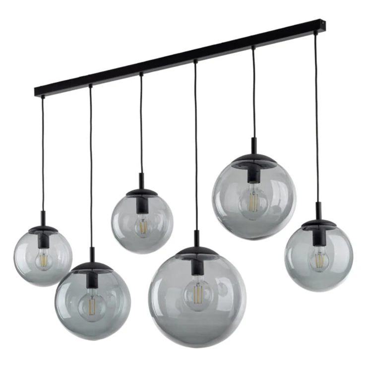 Hængende Lampe Hornavan 6 st Grafit 130 cm-0