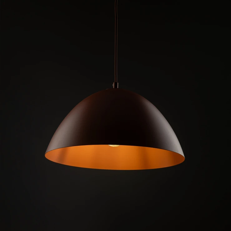 Hængende Lampe Cortona Murstensrød Mat 34 cm-1