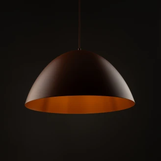 Hængende Lampe Cortona Murstensrød Mat 50 cm