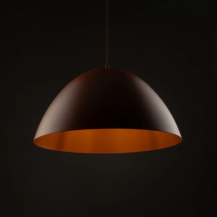 Hængende Lampe Cortona Murstensrød Mat 50 cm-0