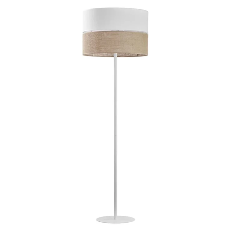 Gulvlampe Lyn Ny Hvid, Beige Mat-0