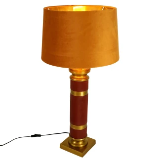 Werner Voss Bordlampe Langham Guld, Bordeaux Mat-2