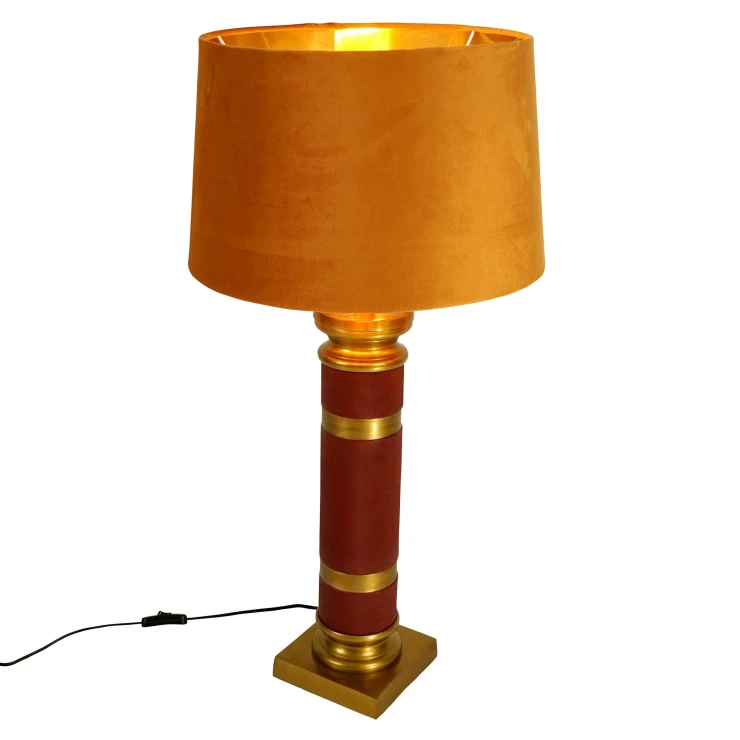 Werner Voss Bordlampe Langham Guld, Bordeaux Mat-0