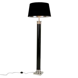 Werner Voss Gulvlampe Astoria Nouveau Sort, Sølv Blank-2