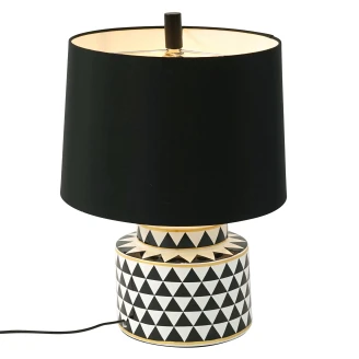 Werner Voss Bordlampe Donna Sort, Hvid Blank