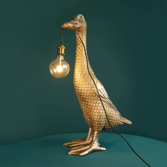 Werner Voss Gulvlampe Ducky Guld Blank