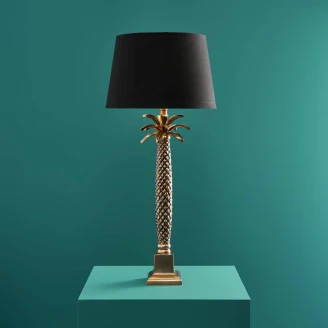 Werner Voss Bordlampe Palm Sort, Guld Blank