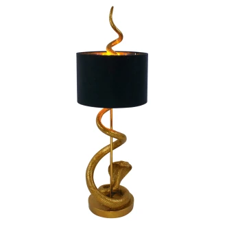 Werner Voss Bordlampe Slange Urban Jungle Guld, Sort Blank