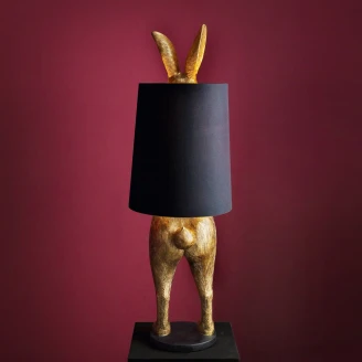 Werner Voss Gulvlampe <strong>Hiding Rabbit®</strong>  Guld, Sort Blank