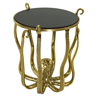 Werner Voss Sidebord Octopus Guld, Sort Blank-2