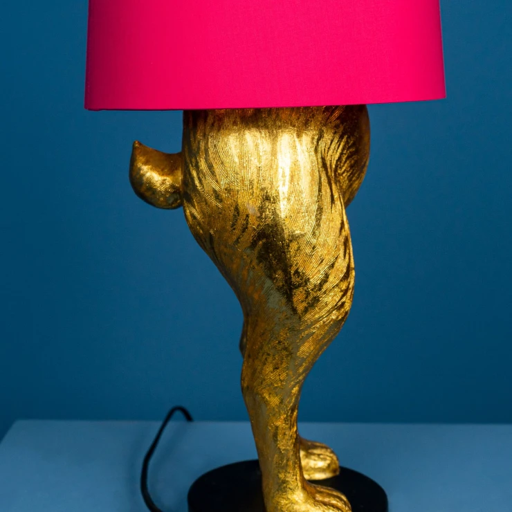 Werner Voss Bordlampe Hiding Bunny® Guld, Rosa Blank-1