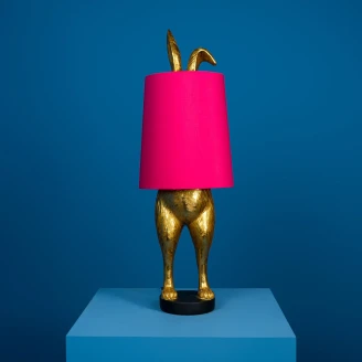 Werner Voss Bordlampe Hiding Bunny® Guld, Rosa Blank