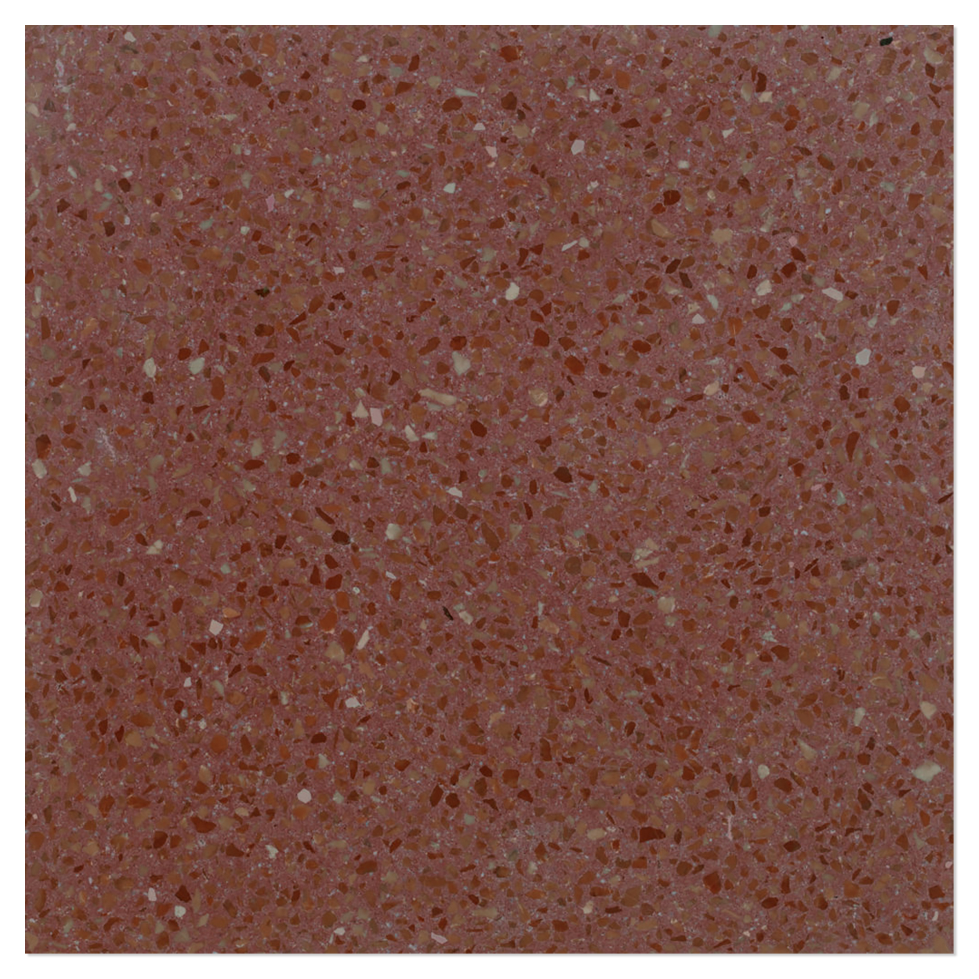 Terrazzo Graniglia Rosso Prugna Mat 20x20 cm