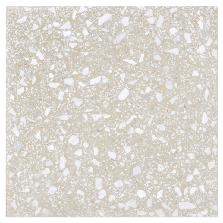 Terrazzo Fragmenta Carrara Dorato Mat 40x40 cm-1