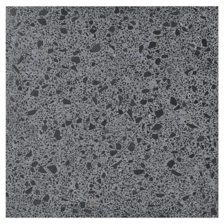 Terrazzo Fragmenta Nero Ombrato Poleret 40x40 cm-1