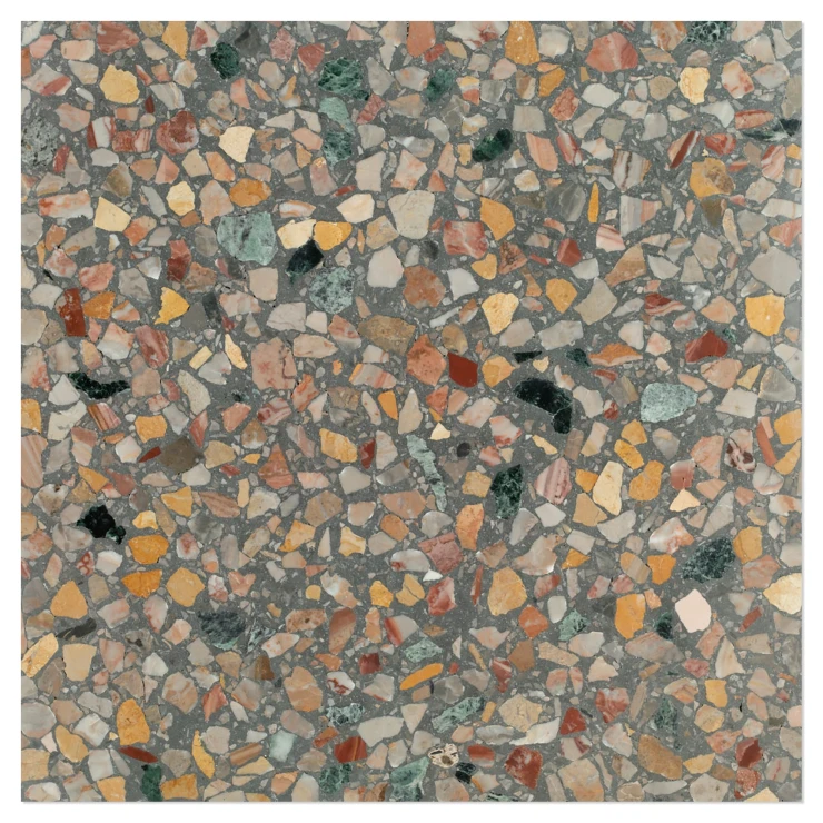 Terrazzo Gra Veneziana Arcobaleno Mat 40x40 cm-0