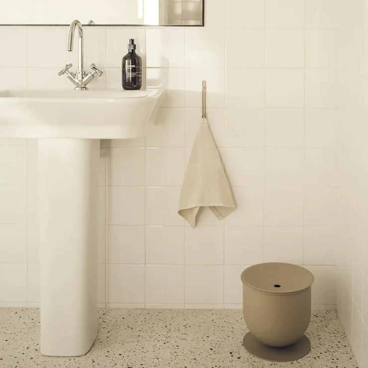 Badeværelse Spand Rimini 7L Beige-0