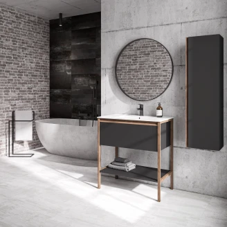 Klinker <strong>Manhattan</strong>  Grå Mat-Relief 31x56 cm