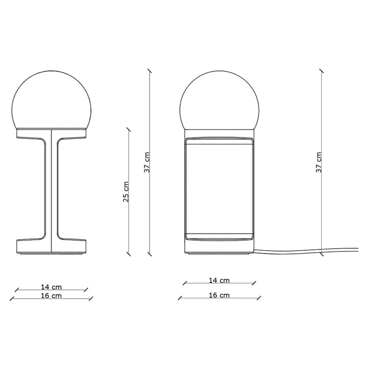 Ferroluce Bordlampe Habea Grøn-1