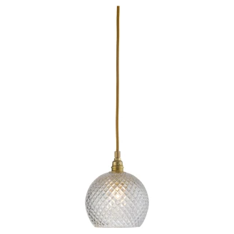 Ebb & Flow Hængelampe S Rowan Crystal Liten Rutig Transparent, Guld-2