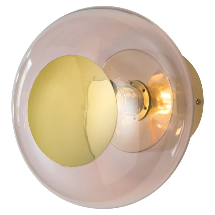 Ebb & Flow Væggelampe/Taklampe S Horizon Light Obsidian, Guld-0