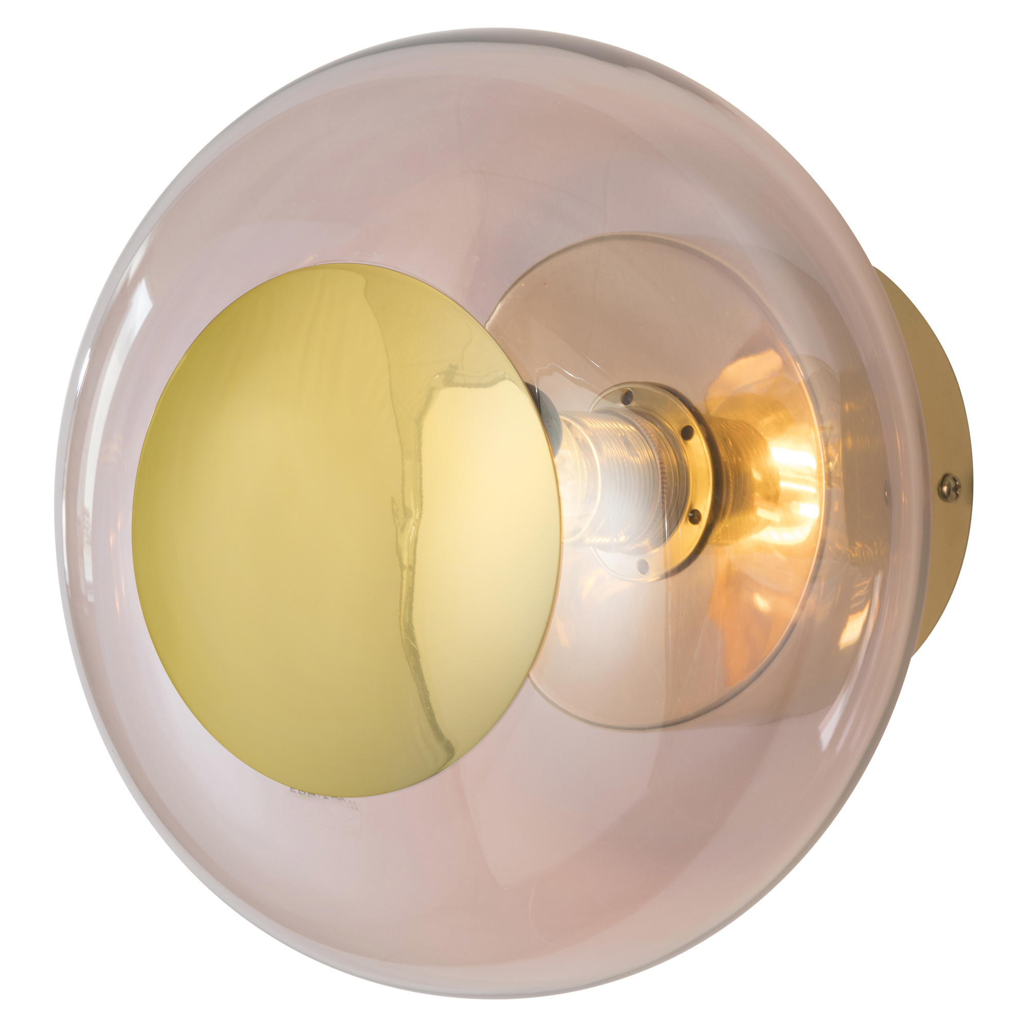 Ebb & Flow Væggelampe/Taklampe S Horizon Light Obsidian, Guld