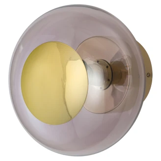 Ebb & Flow Væggelampe/Taklampe S Horizon Light Obsidian, Guld-2