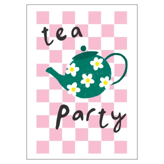 Poster Duchess Plum Tea Party 50x70 cm-2