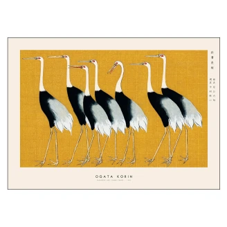 Poster Japandi x PSTR Studio Ogata Korin Japanese Red Crown Crane 30x40 cm-2