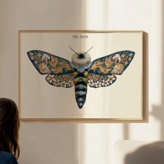 Poster PSTR Studio Matos Silk Moths no. 13 50x70 cm-2