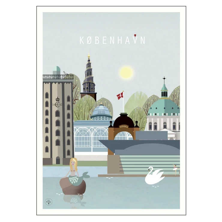 Poster Lydia Wienberg København 2 70x100 cm-0