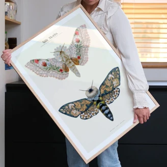 Poster PSTR Studio Matos Silk Moths no. 03 30x40 cm-2