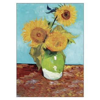 Poster Van Gogh Vase With Three Sunflowers 30x40 cm-2