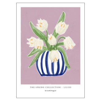 Poster Camilla Bergqvist Lilies 50x70 cm