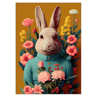 Poster Treechild Mr Easter Bunny 50x70 cm-2