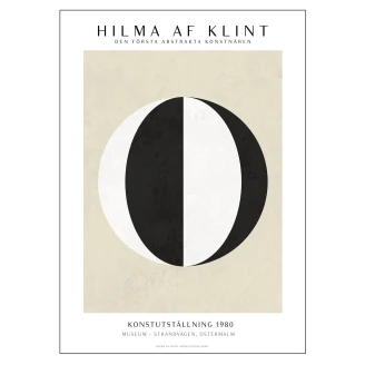 Poster Hilma af Klint Black White 30x40 cm-2